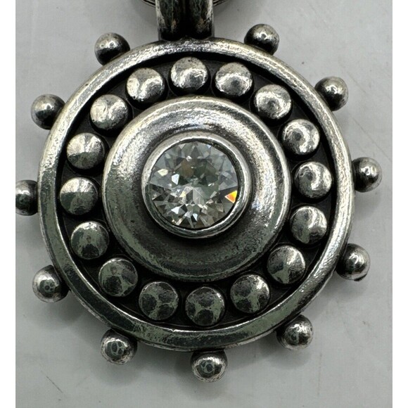 3 piece Brighton Pebble Dot Medali Reversible Collar Necklace Bracelet Earrings - Picture 3 of 11